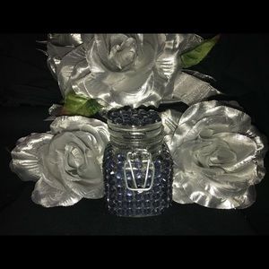 Handmade bedazzled small jar